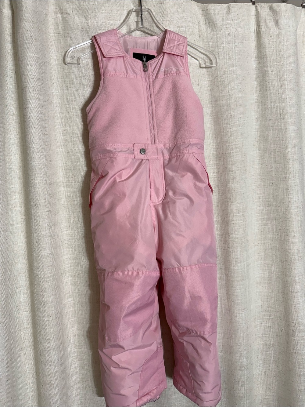 Spyder Girls' Pink Insulated Snow Bib Pants